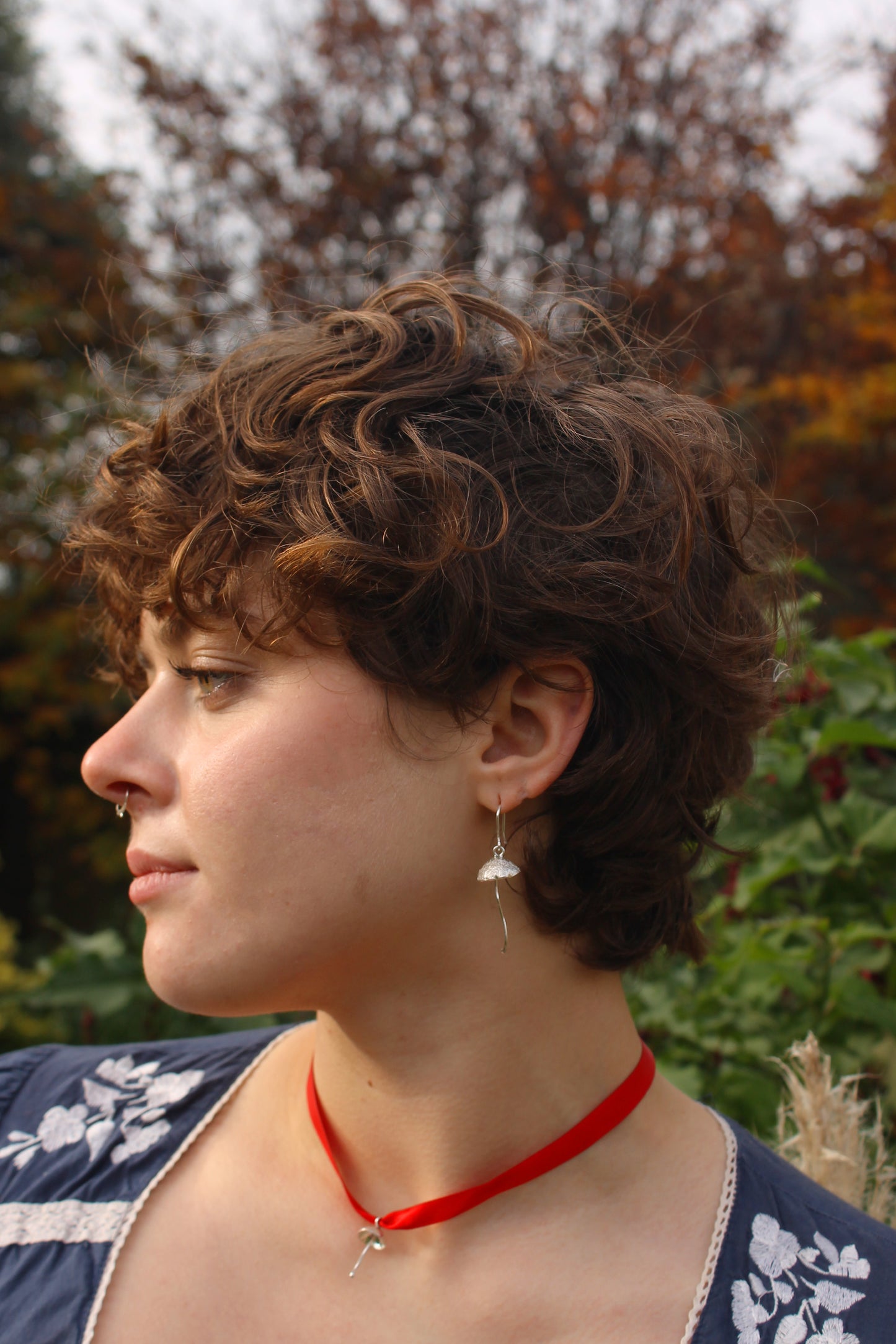Madarch/Mushroom Fishhook Earrings (made to order)