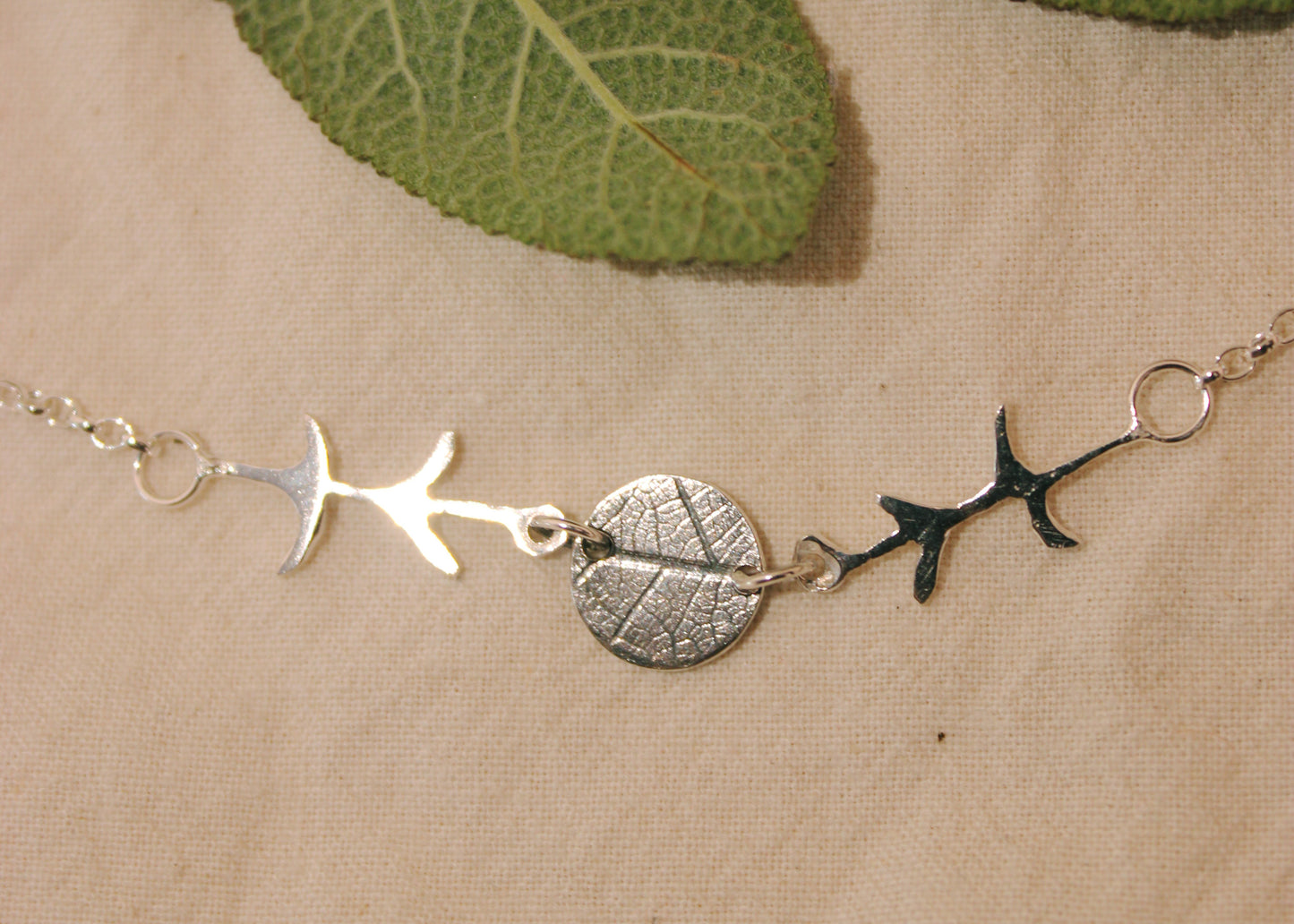 Blodyn Llechi/Slate Flower necklace