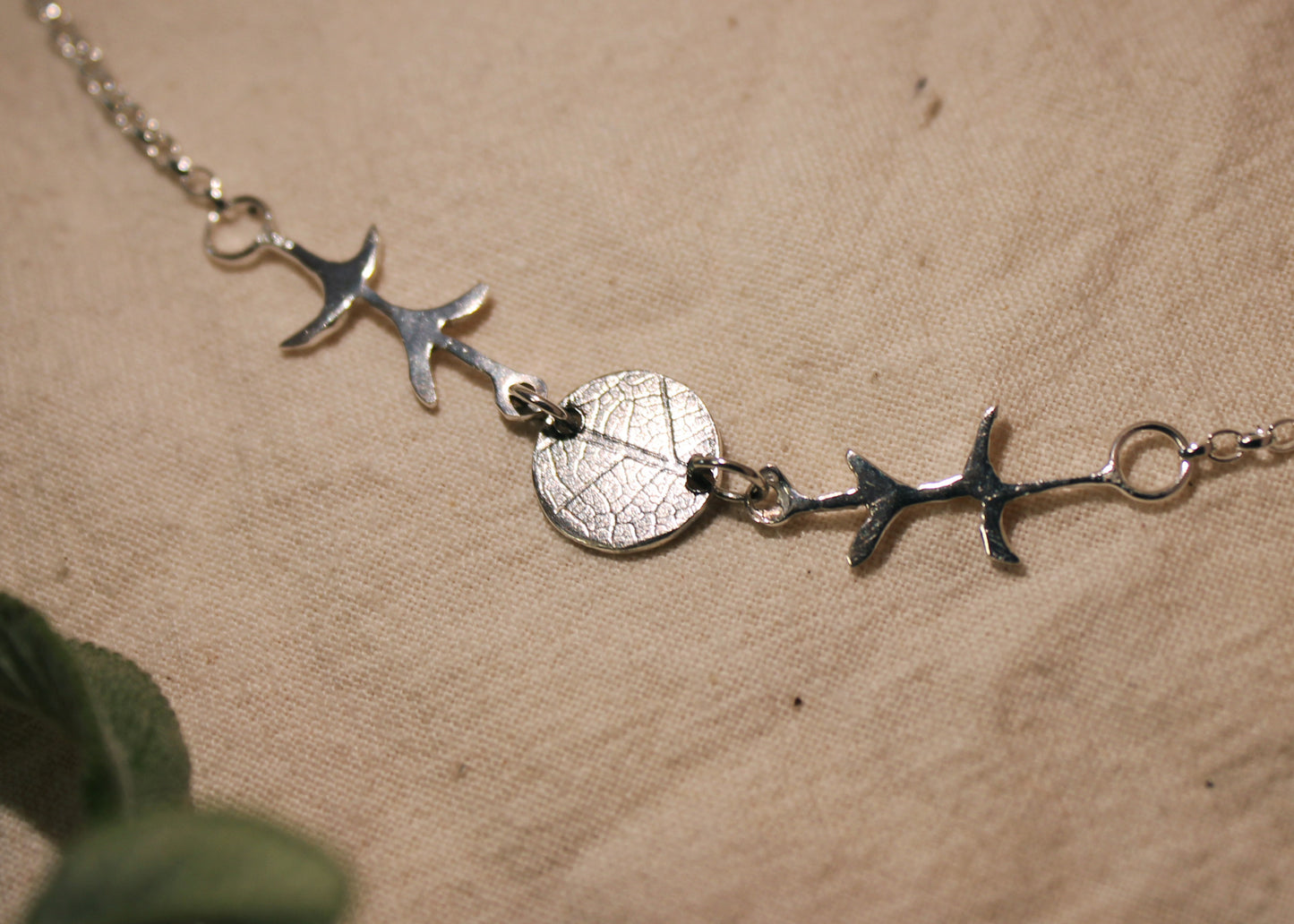 Blodyn Llechi/Slate Flower necklace