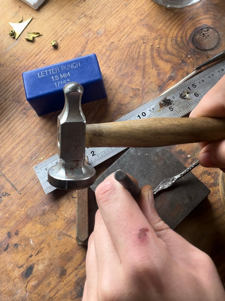 Sterling silver stacker ring making - beginner jewellery workshop